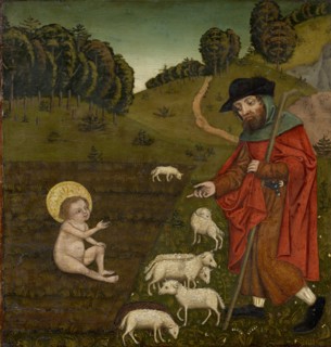 Founding legend of the pilgrimage church Vierzehnheiligen: The Christ Child appears to the shepherd