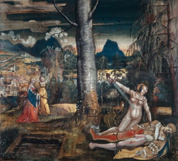 Pyramus and Thisbe, around 1513/14, mixed technique on canvas (small linen painting), 151.5 x 161