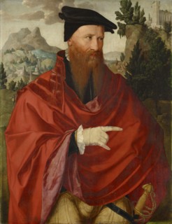 Portrait of the Anabaptist David Joris, c. 1540/45, oil on oak, 88.9 x 68.4 cm, unmarked,