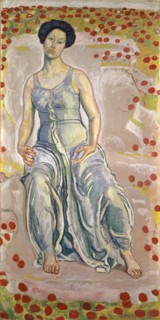 Holy Hour, 1910, oil on canvas, 179.5 x 89.4 cm, signed lower right: F. Hodler., Ferdinand Hodler,