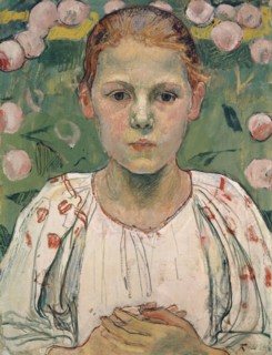 Portrait of Kathe von Bach (in the garden), 1904, oil on canvas, 42.2 x 32.6 cm, signed lower
