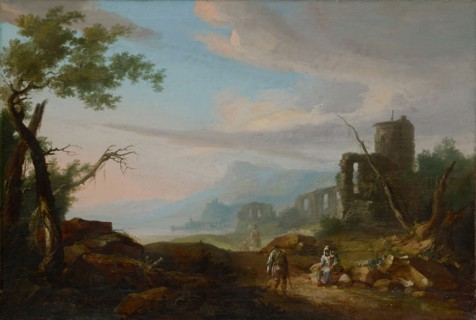 Seascape with ruins, 1769, oil on canvas, 78.4 x 114.4 cm, signed lower right: C. Wolff.1769.,