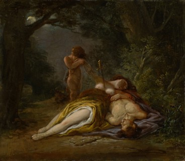 Pyramus and Thisbe, 1802, oil on oak, 18.5 x 21 cm, unsigned, Maximilian Neustück, Mainz 1756–1834