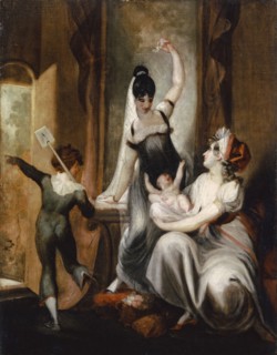 A mother and her family in the countryside, 1806/07, oil on canvas, 91.5 x 71.3 cm, unsigned,