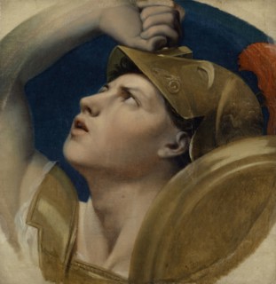 Mars, 1864, oil on canvas, 32.1 x 30.9 cm, inscribed lower right: I G., Jean-Auguste-Dominique