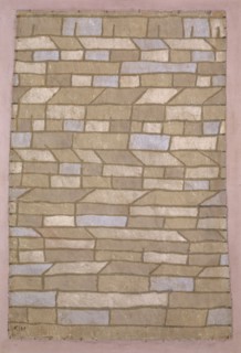 Barakken Settlement [Barack Settlement], 1932, 281 (Y 1), oil on jute, edged with gauze strips,