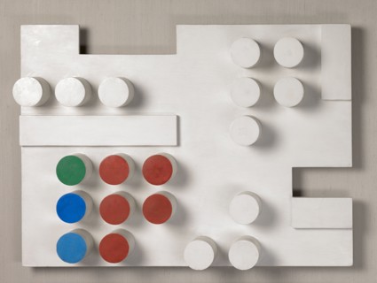 Relief rectangulaire, rectangles découpés, rectangles appliqués and cylindres surgissants, 1936,