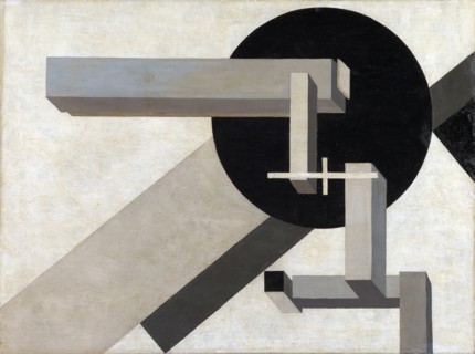 Proun 1D, around 1919, oil on canvas, on plywood, 71.6 x 96.1 cm, signed lower right: 191 [last