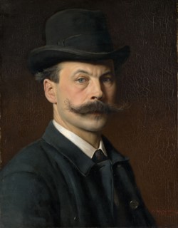 Selfportrait, 1897, oil on canvas, 56 x 42 cm, signed and dated lower right: EV., VAN MUYDEN, 1897,
