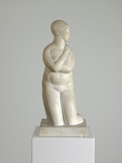 Bather, 1917, Marble, white, 67.5 x 27 x 28 cm, Unmarked, Carl Burckhardt, Lindau/Zürich 1878–1923