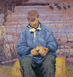 Il pane, 1908, oil on canvas, 110 x 102.5 cm, monogrammed and dated lower right: GG 08, Signed and