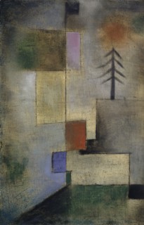Small Fir Tree, 1922, 176, oil on nettle cloth on cardboard, 31.6 x 20.2 cm, signed and dated lower