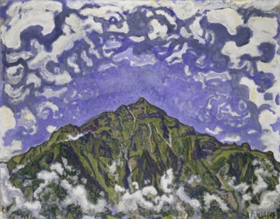 The Niesen by Heustrich, 1910, oil on canvas, 83 x 105.5 cm, signed lower right: F. Hodler,