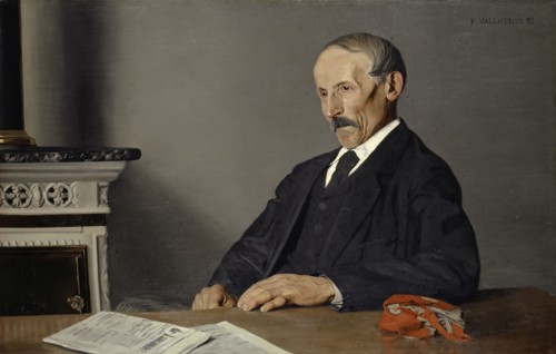 Le vieux concierge, 1893, oil on canvas, 73 x 115 cm, signed and dated upper right: F. VALLOTTON.,