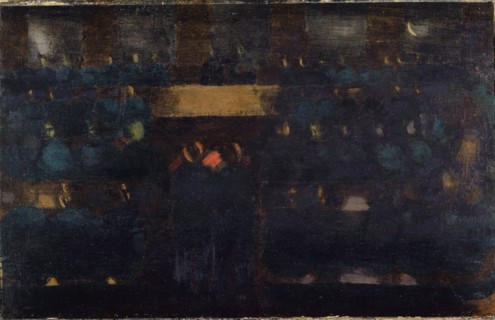 Preparation., Complete Composition III, around 1922, oil on paper, mounted on cardboard, 23 x 35.5