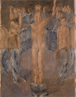 Dressing, oil and pencil on paper, 18.5 x 14 cm, Not referenced, Otto Meyer-Amden, Bern 1885–1933