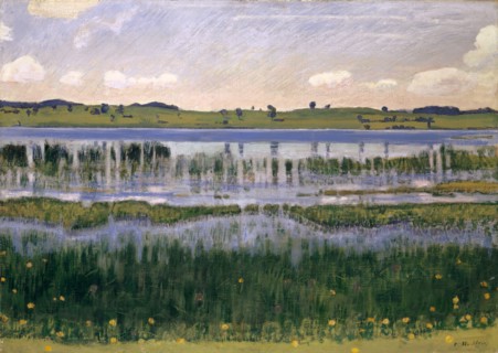 The Burgäschisee, c. 1901, oil on canvas, 49.5 x 69 cm, signed lower right: F. Hodler., Ferdinand