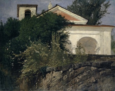 Chapel at Contra, 1875, oil on canvas, 56 x 70.5 cm, inscribed and dated lower right: Contra, 1875,