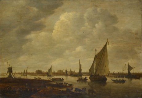 View of the town of Leiden, 2nd half of the 17th century, oil on oak wood, 65.9 x 94 cm, unmarked,