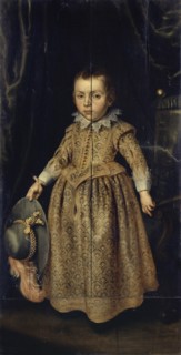 Portrait of a three-year-old boy, 1625, oil on panel, 131 x 67 cm, Not specified, but dated at the