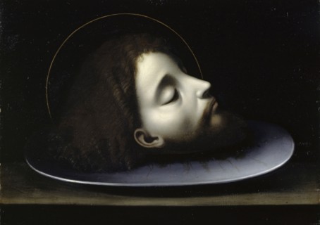 Head of John the Baptist, c. 1520, oil on panel, 31.6 x 44.2 cm, unsigned, Andrea Solario, (Alte