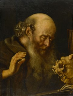 The hl., Hieronymus, oil on oak, 63 x 47.5 cm, unsigned, Salomon Koninck, (Art / style of),