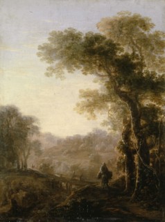 Forest landscape, 1644, oil on oak wood, 26.5 x 20 cm, monogrammed and dated in the lower right