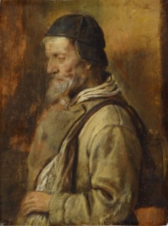 Old Handyman, Oil on Oak, 23 x 17.5 cm, Unmarked, Adriaen Brouwer, Oudenaerde 1605/06–1638