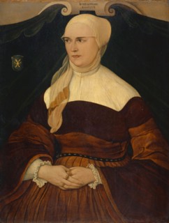 Portrait of Anna Hungerl, wife of the Munich councilor Joseph Schowinger von Wyl (?), 1553, oil on