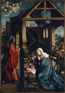 The Nativity, early 16th C., oil on oak, 40.5 x 29 cm, unmarked, Albrecht Dürer, (Alte Kopie nach /