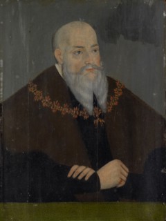 Portrait of Duke Georg of Saxony, oil on coniferous wood, 21 x 15 cm, not specified, Lucas Cranach