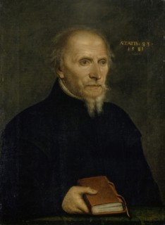 Portrait of Thomas Platter, 1581, oil on canvas, 60 x 44.5 cm, inscribed and dated: ÆTATIS • 83 •