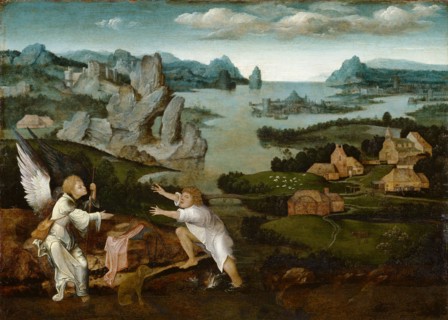 Landscape with Tobias and the Angel, 16th Century, 1st Quarter, Oil on Oak, 33.2 x 46.6 cm,