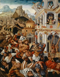 The History of Samson, c. 1525/30, oil on lime wood, 97.5 x 76.5 cm, unsigned, Jörg Breu d. Ä.,