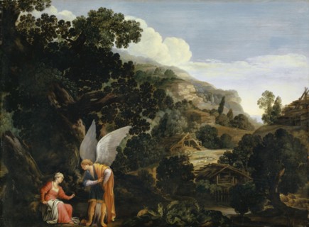 The Annunciation of Samson's Birth to the Woman of Manoah, c. 1610, oil on copper, 40.9 x 55.3 cm,