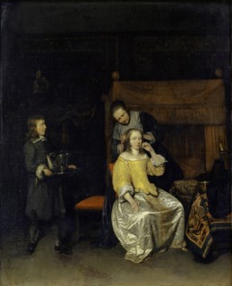 Lady at the toilet, c. 1658-1660, oil on canvas, 80.3 x 65.1 cm, unsigned, Caspar Netscher,