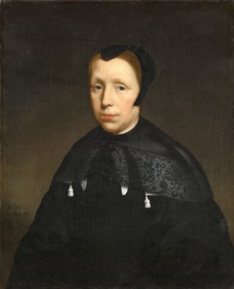 Portrait of a widow, 1667, oil on canvas, 75 x 59.3 cm, lower left: AE., 53. /., N. MAES., 1667th,