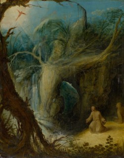 The stigmatization of St., Francis, around 1600, oil on copper, 23.5 x 18.5 cm, unsigned, Paul