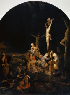 The Calvary, 1649, oil on oak, 119 x 90 cm, signed and dated lower right: G. Flinck f., 1649 (not