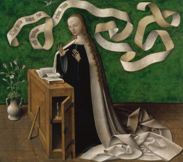 Annunciation to Mary: Maria annunziata, 1515, mixed media on oak wood, 67 x 75 cm, unmarked, on the