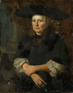 Portrait of Ursula Rippel, wife of Leonhard Respinger, c. 1680/90, oil on canvas, 83.5 x 66 cm,
