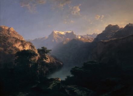 Lake Uri, 1849, oil on canvas, 194 x 260.5 cm, signed and inscribed lower right: A. Calame fc.,
