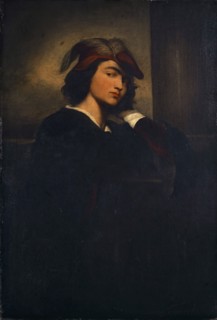 Selfportrait, 1847, oil on canvas, 106.8 x 73.5 cm, signed lower right: AFeuerbach., [A and F