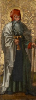 The hl., Antony (inside), the torture of the Ten Thousand (outside), c. 1520/30, oil on panel