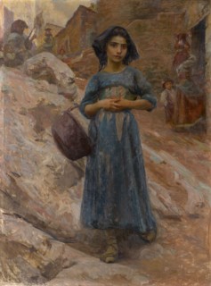 Il caldajo, water carrier, 1903, oil on canvas, 93 x 69 cm, signed and dated lower left: HANS