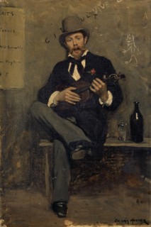 Portrait of Charles Girault, c. 1875, oil on canvas, 39 x 33 cm, signed lower right: EV., VAN
