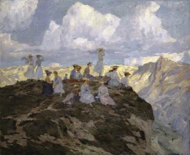 A swarm of summer birds, 1906, oil on canvas, 102 x 121 cm, signed and dated lower right: HANS BEAT