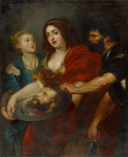 Salome with the head of John the Baptist, 17th cent. (?), Oil on canvas, 134 x 109.5 cm, unmarked,