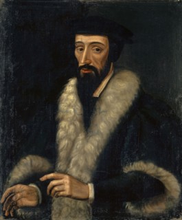 Portrait of John Calvin, oil on canvas, 78 x 65.5 cm, unmarked, Schweizerischer Meister, 17. Jh.