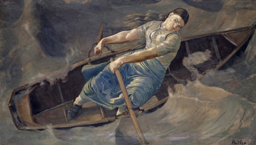 The Brave Woman, 1886, oil on canvas, 98.9 x 171 cm, signed lower right: Hodler, Ferdinand Hodler,